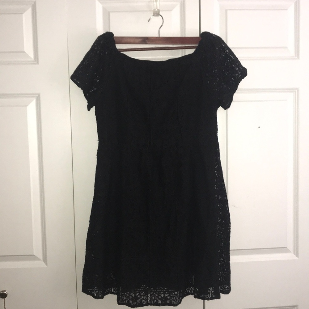 Beautiful lace overlay mini dress. Never worn!